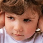 Photo of a child with earache