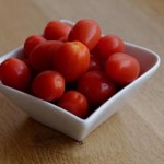 Photo of a bowl of cherry tomatoes