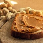 Photo of peanut butter on homemade bread