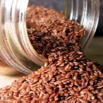 Photo of flax seed in a jar