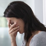 Photo of a woman looking depressed