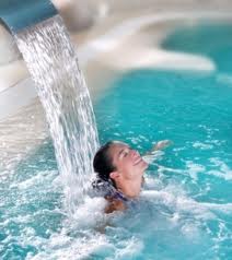 Photo of a woman in an hydrotherapy pool