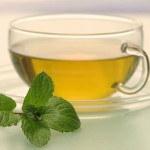 Photo of a cup of peppermint tea