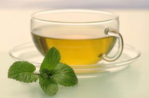 Photo of a cup of peppermint tea