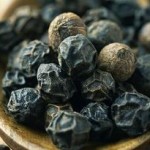 Photo of black peppercorns