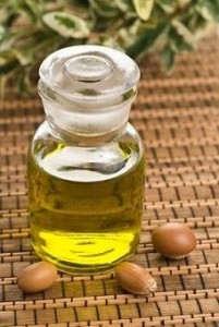 Photo of argan oil and argan nuts