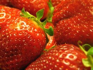 Close up photo of strawberries