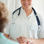 Photo of a nurse with her patient