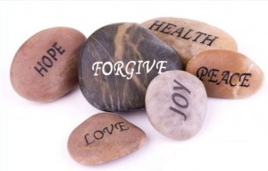 Photo of stones with words written on them