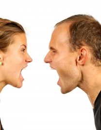 Photo of an arguing couple