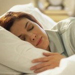 Photo of a woman sleeping