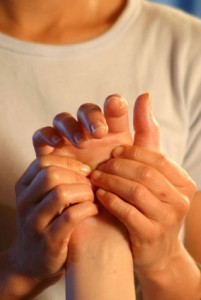 Photo of hand shiatsu massage