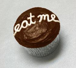 Photo of a chocolate cupcake