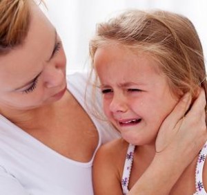 Phot of a child with earache