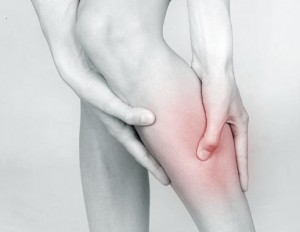 Photo illustrating leg cramp