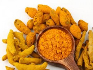 photo of turmeric root and powder