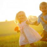 Photo of children playing in the sun