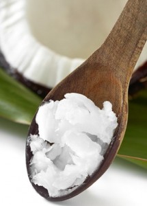 Photo of coconut oil on a spoon