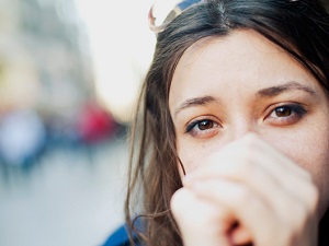 Photo of a depressed woman