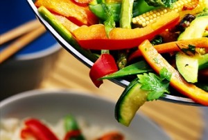 Photo of a vegetable stir fry