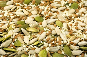 Photo of a mixture of healthy seeds