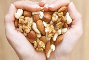 Photo of a handful of nuts