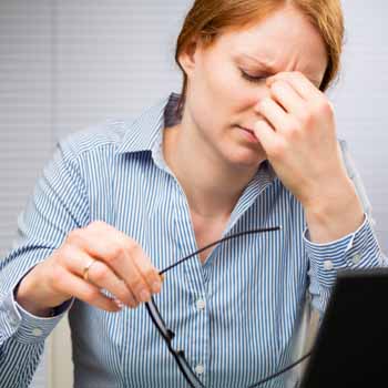Practical tips for computer eye strain