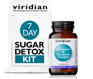 Viridian's 7 Day Sugar Detox Kit can help support your efforts to cut down on sugar.